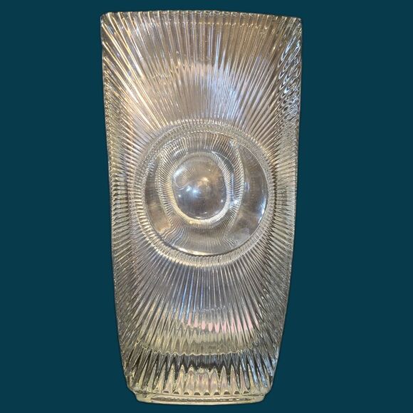 Slunce OsakaSun Sunburst Glass‎ Vase by Rudolf Jurnikl for Libochovice